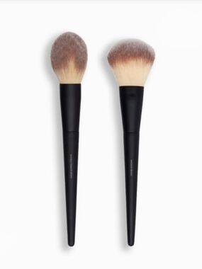 Lithe Beauty Bronzer & Tapered Powder Brush Set - Black Ergonomic Handles BNIB